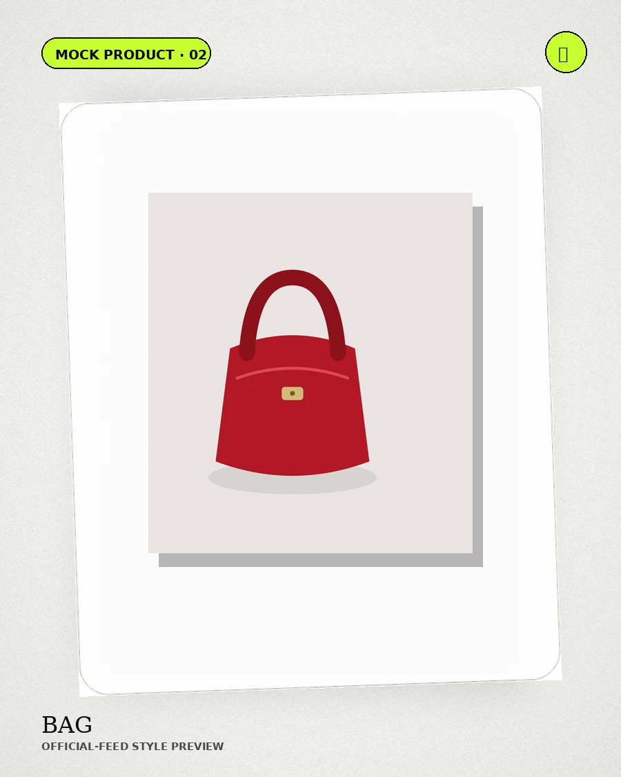 Structured Camel Bag