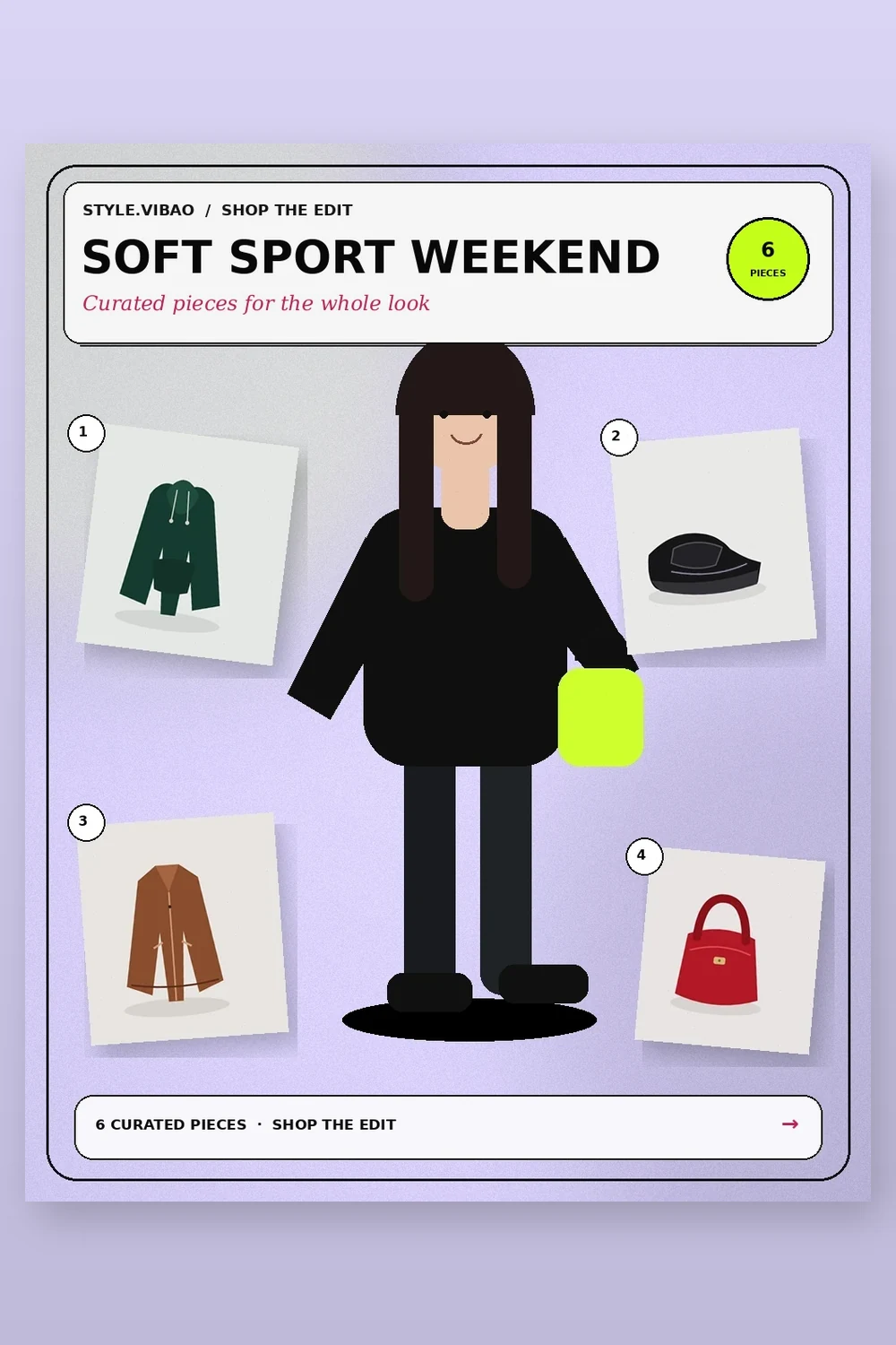 Soft Sport Weekend fashion moodboard