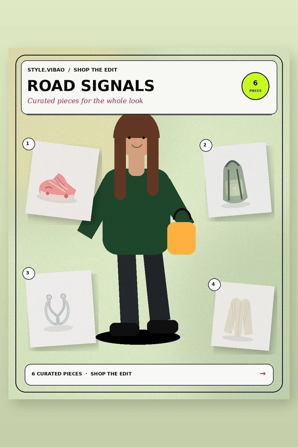 Road Signals fashion moodboard